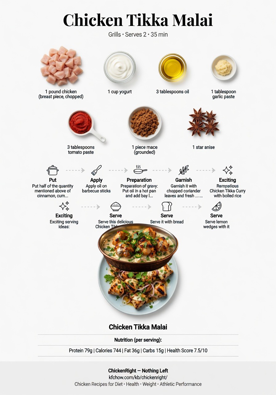 Chicken Tikka Malai infographic